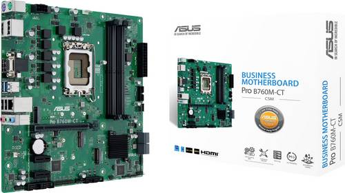 Asus ASUS PRO B760M-CT-CSM LGA1700 mATX MB Mainboard Sockel (PC) Intel LGA 1700 Formfaktor (Details) Micro-ATX Mainboard-Chipsatz Intel B760