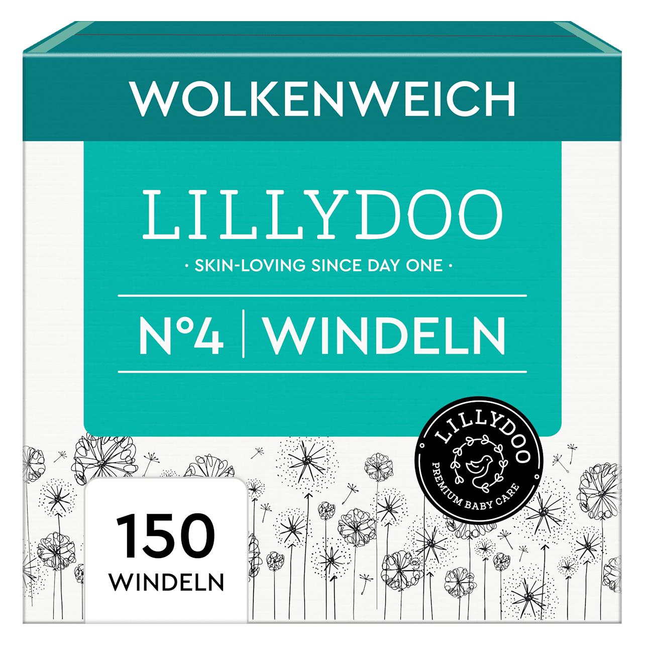 Lillydoo Windeln Gr. 4 (9+ kg) Monatsbox, 150 St (Gr. 4, Monatsbox, 150 Stk.) (59077564)