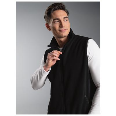 Fleeceweste TRIGEMA "TRIGEMA Fleeceweste", Herren, Gr. XXL, schwarz, 100% Polyester, lang, Westen Fleeceweste