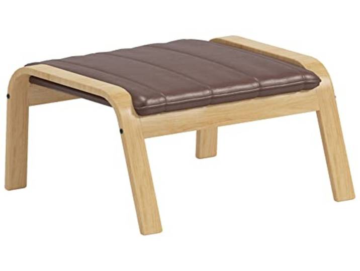 La housse de rechange Duable Poang est fabriquée sur mesure et compatible avec la housse de fauteuil IKEA Poang uniquement. (cuir synthétique ottoman) marron)