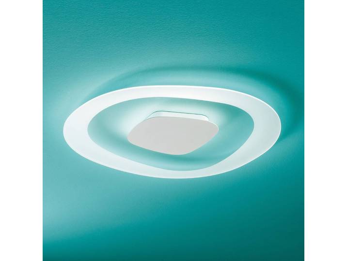 Linea Light LED Deckenleuchte Antigua, weiß / opal, für Flurbereich, Modern
