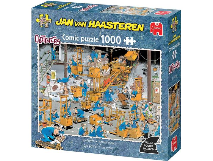 Jan van Haasteren - Oldtimers - Legpuzzel Karren maar! - 1000 stukjes