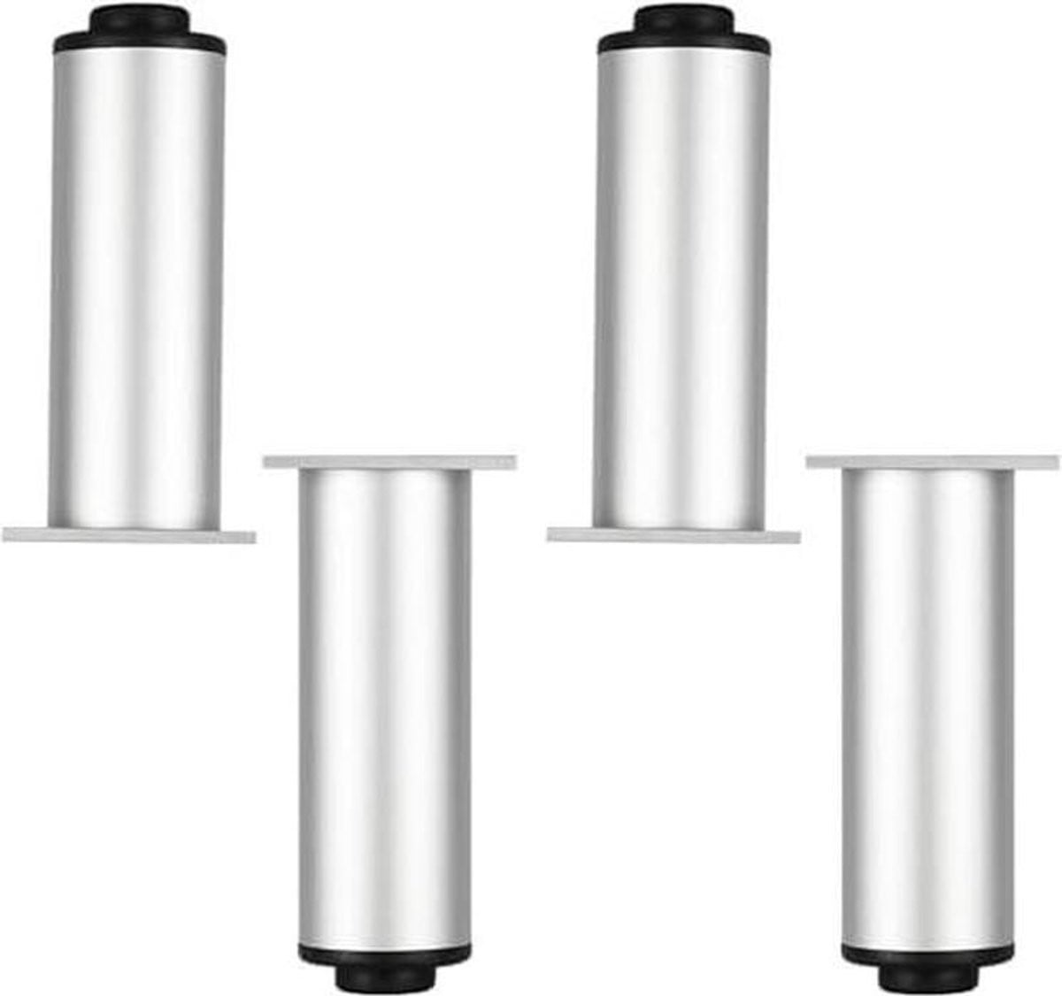 Verstelbare aluminium meubelpoten set voor het verhogen van meubels, Hoogte: 10 cm