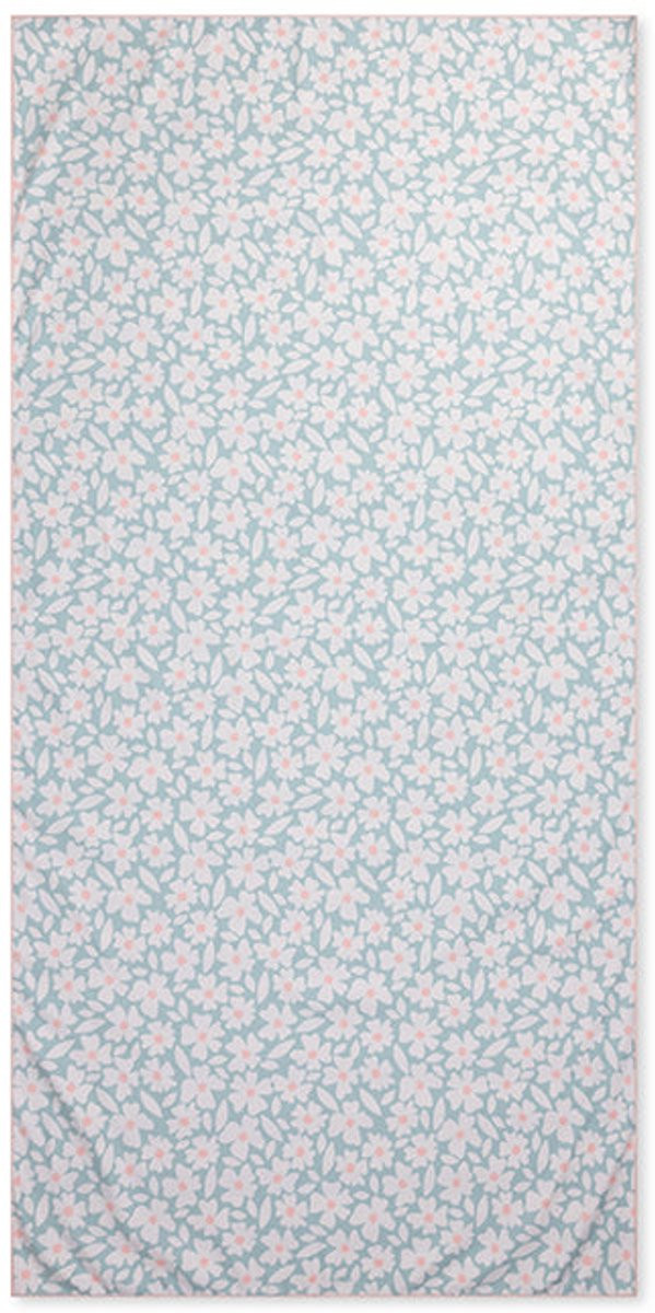 Swim Essentials Microvezel Handdoek Groene Bloemen 180 x 90 cm