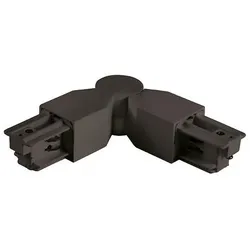 Brumberg Flexibler Eckverbinder für 3-Phasen-Stromschienen, Schutzleiter innen, Schwarz BRUM-88134080