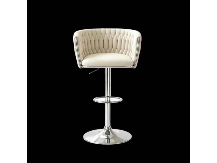 1PCS chaises de bar-MENGDA-360°Pivotantes-Hauteur réglable-Assise spacieuse-Pour bars restaurants et îlots de cuisine-Beige