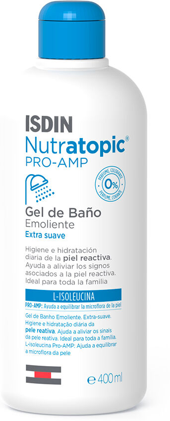 Isdin Nutratopic Pro-Amp Emollient Shower Gel for Atopic Skin 400 ml