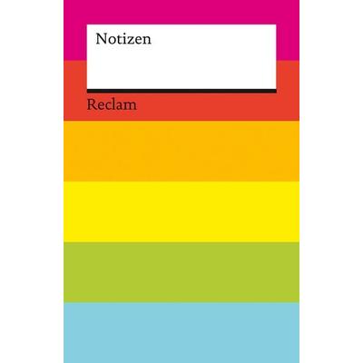 Notizen, Notizbuch von , Philipp Reclam Jun., 978-3-15-095027-2
