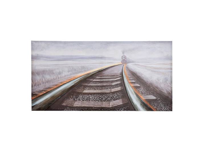 LED-Bild Railroad Beige/Hellbraun