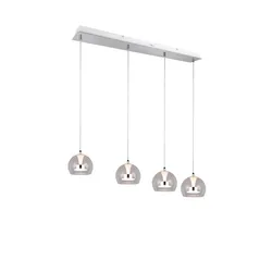 Pendelleuchte Hängeleuchte verstellbar LED chromfarben Switch-Dimmer B 97 cm