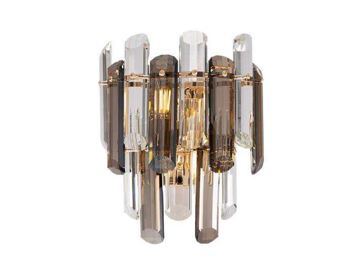 Kristall-Wandlampe „Flare“ Gold, Transparent, Grau Maytoni