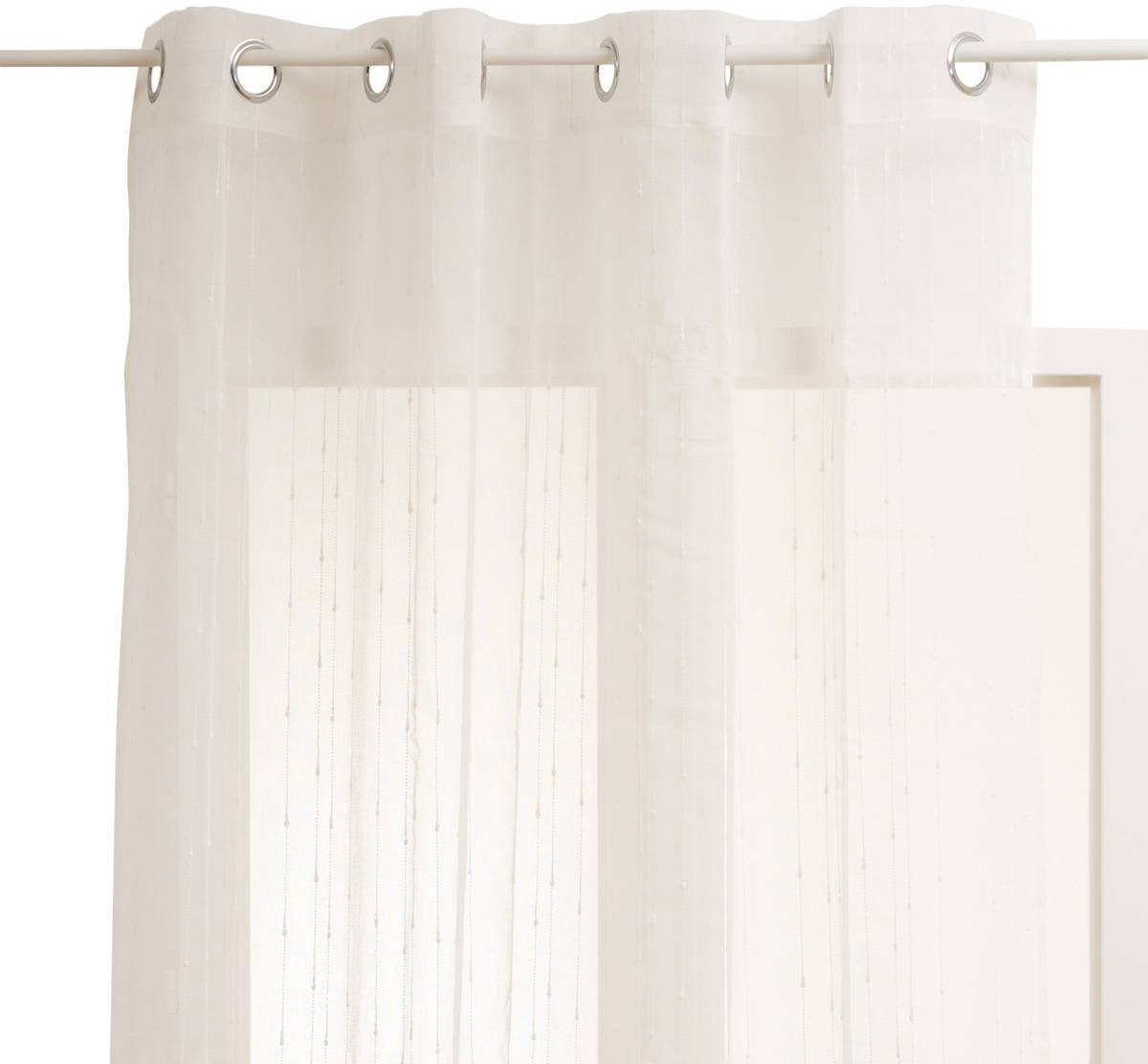 Atmosphera Anissa Getextureerd Vitrage Transparent