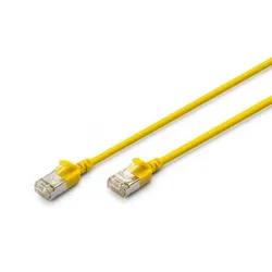 Digitus CAT 6A F-FTP Slim Patchkabel, 5m, Gelb