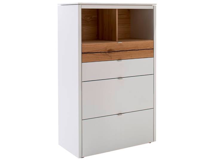 Venjakob Highboard-Vitrine GAME, Weiß, Holzfurnier