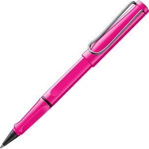Lamy Tintenroller safari 613 pink, Strichbreite 0,5mm, Schreibfarbe blau