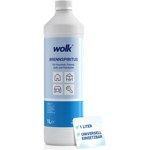 Wolk Spiritus Brennspiritus, 94%Vol., mit Sicherheitsverschluss, 1 Liter