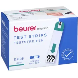 Beurer Gl60 Blutzucker-teststreifen 2X25 St