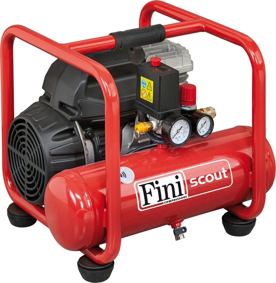 Fini Scout 6/244 - Tragbarer elektrischer kompakter Kompressor - Motor 1.5PS - 8 bar