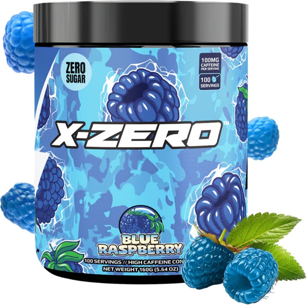 X-Gamer X-Zero Blueraspberry - 100 Serveringar