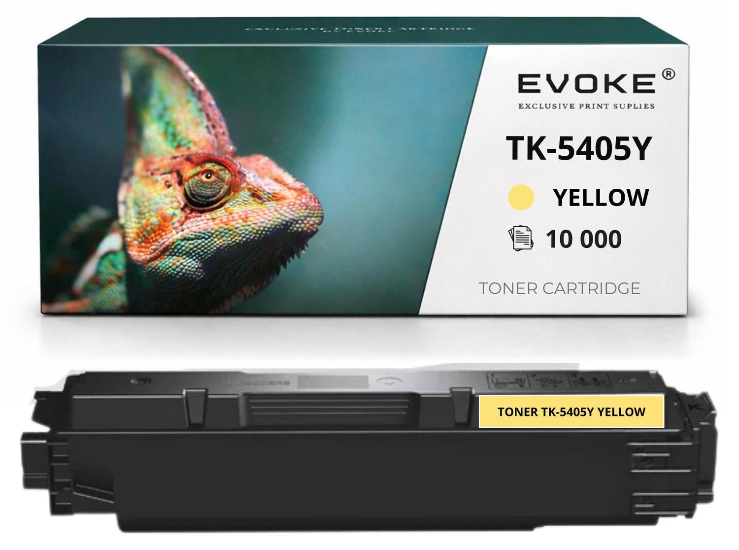 Evoke tonercartridge geel compatibel met Kyocera TK5405 Y 1T02Z60NL0 Y en TASKalfa MA3500ci met een opbrengst van 10.000 pagina's
