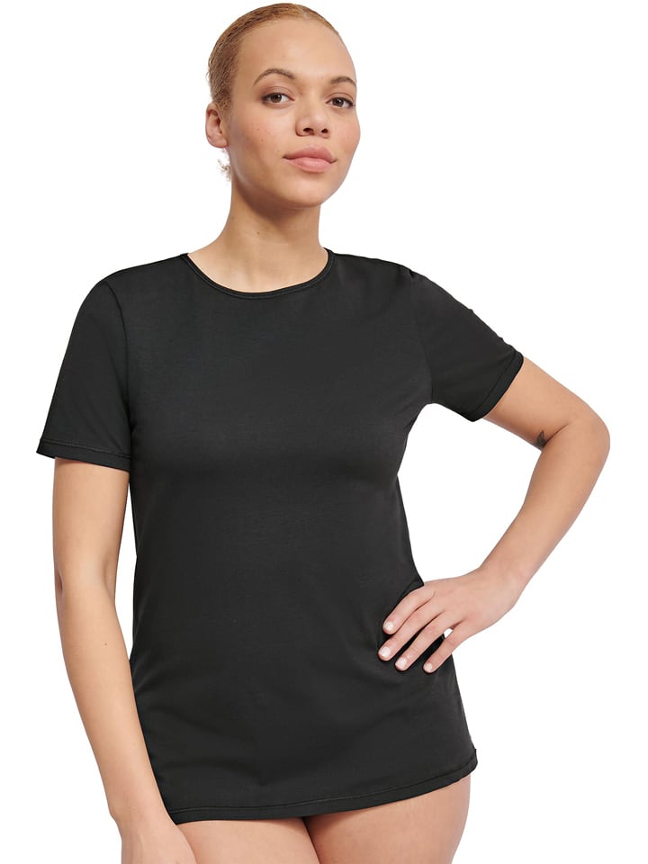Sloggi Shirt "Ever Ease" in Schwarz - M