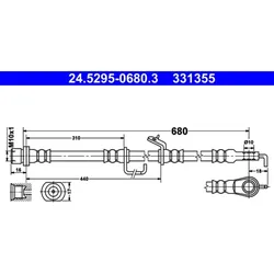 Bremsschlauch ATE 24.5295-0680.3