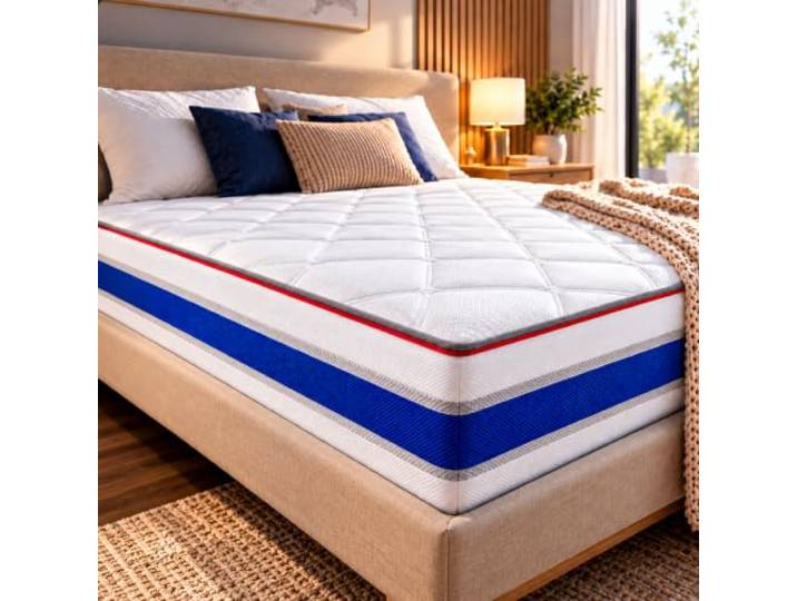 Arensberger RELAXX Matratze 180x200 cm Kaltschaummatratze mit 3D Memory Schaum ergonomische Höhe 25cm wendbarer Härtegrad H2/H3 Gel Schaum Bezug 180x200cm Rollmatratze punktelastisch