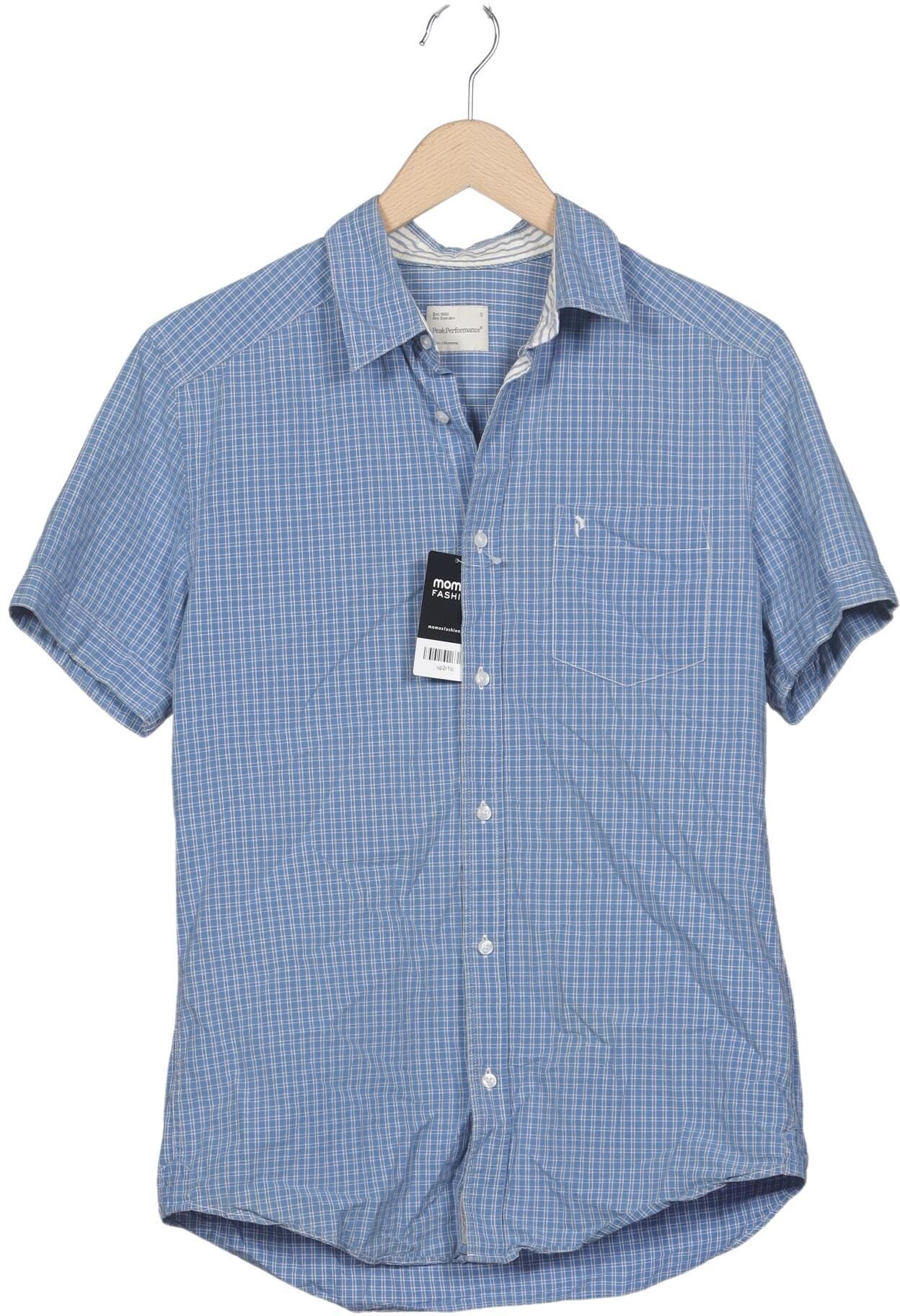 Peak Performance Herren Hemd, Hellblau, Gr. S, Baumwolle - Second Hand