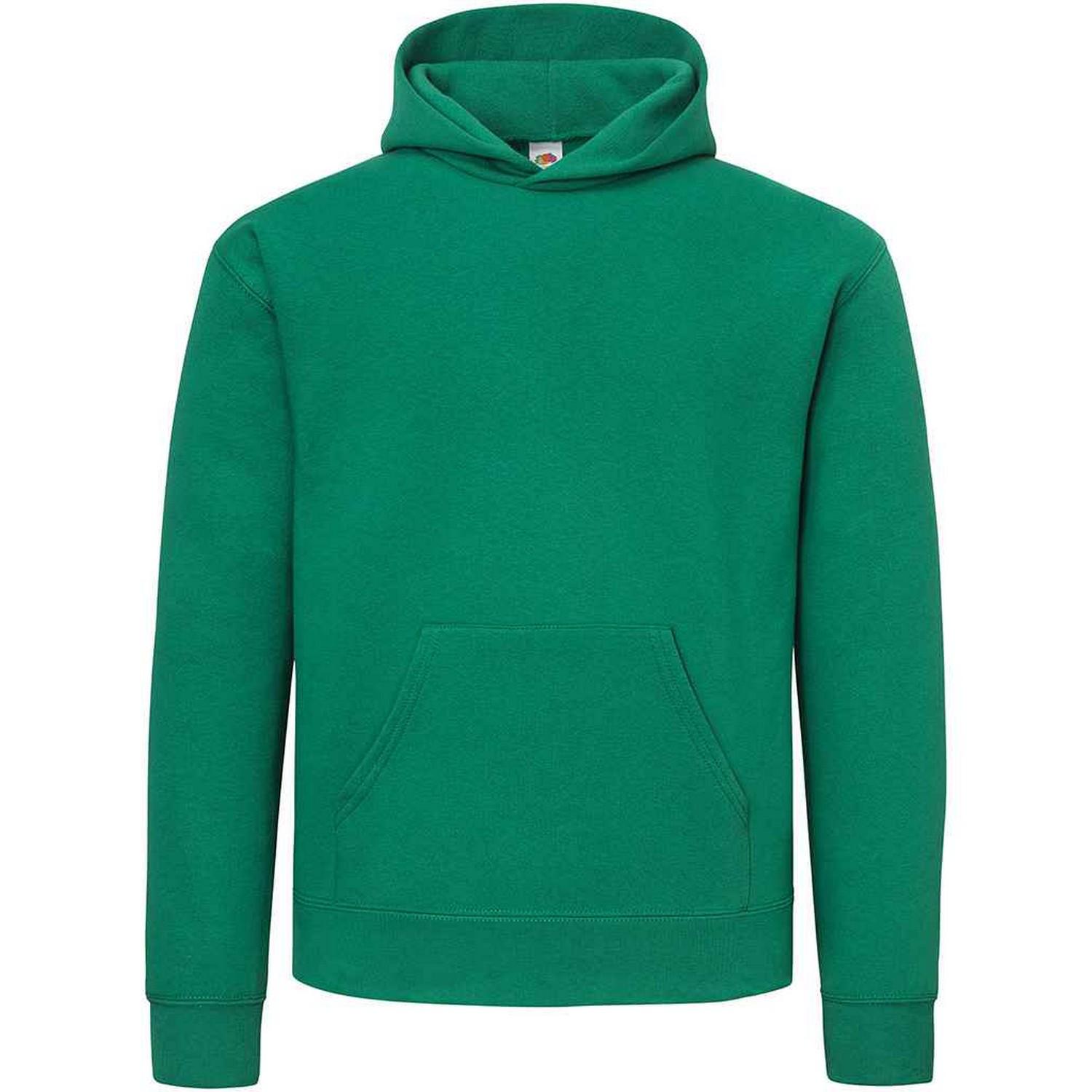 Fruit of the Loom katoenen herenhoodie (College Groen)