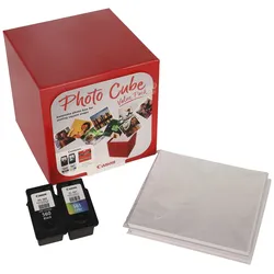 Canon Original Druckerpatronen PG-560 + CL-561 schwarz, color + Fotopapier, 2er-Set
