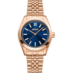 DKNY Nolita midi rose gold stainless steel DK1L029M0065 - dunkelblau,Roségold - 32mm