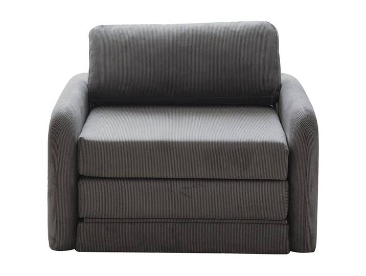 Bettsofa Nest Grau Samtstoff B 110 T 83 cm - Bettsofa