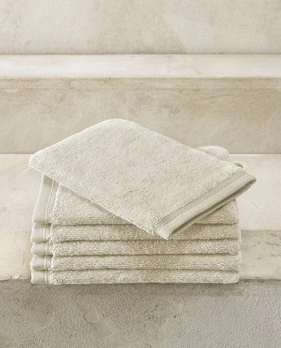 De Witte Lietaer Excellence washandje Sand 16x21 cm