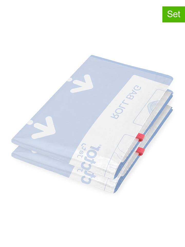 Compactor 2er-Set: Kompressionsbeutel "Roll up M" in Lila - (L)65 x (B)45 cm - onesize