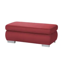 Lounge Collection XXL-Hocker  Kathrin ¦ rot ¦ Maße (cm): B: 129 H: 47 T: 64.0