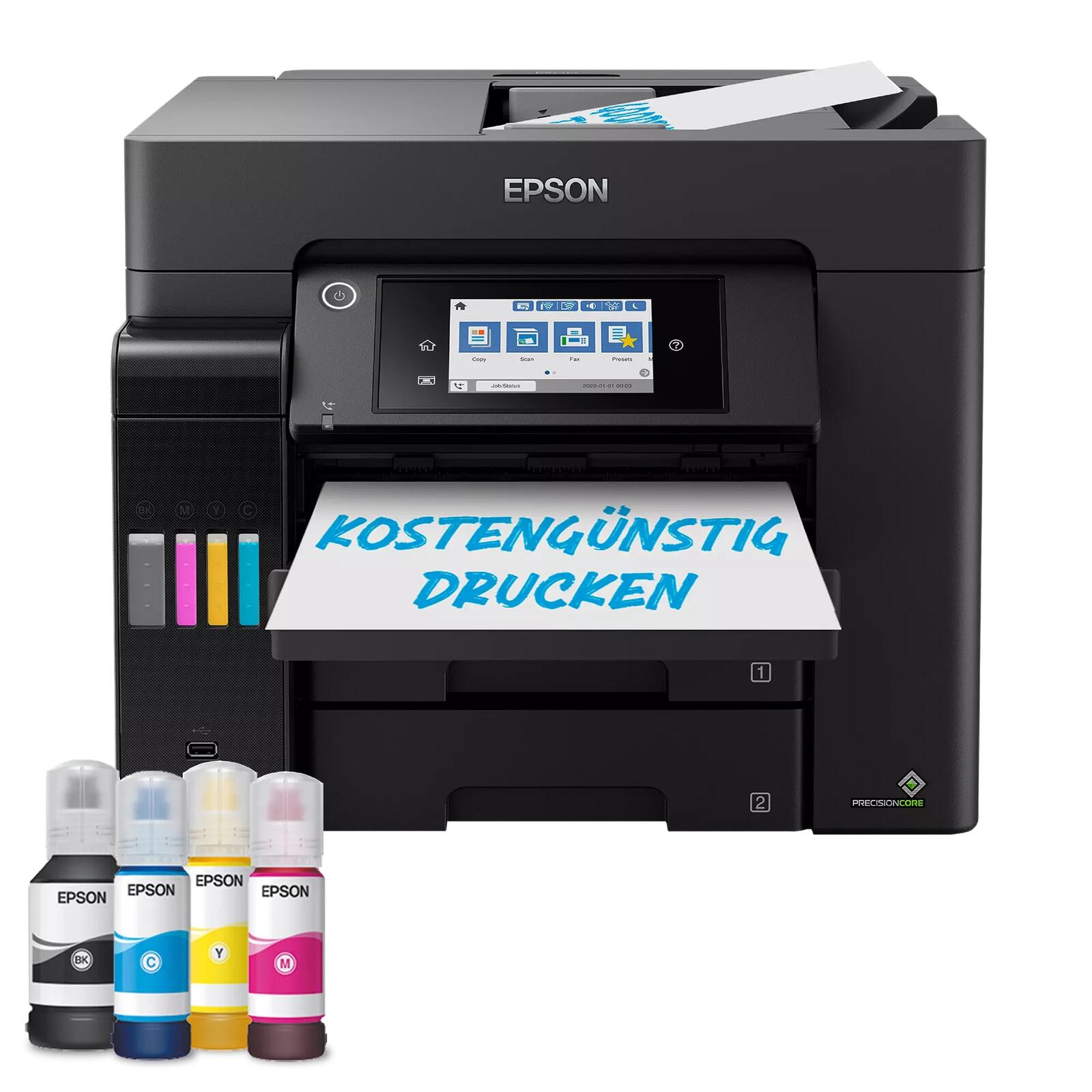 Epson EcoTank ET-5855 A4-Tintentank-Multifunktionsdrucker C11CJ29406