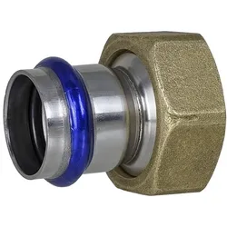 Edelstahl Pressfittings Anschlussverschraubung IG, Kontur V (Ausführung: 54 - 2 1/2'' IG)