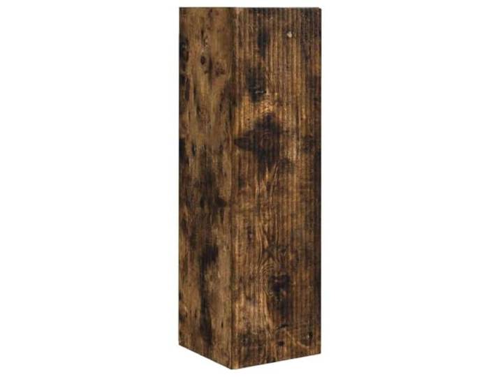 KUPTYERFG TV-Wandschrank Geräucherte Eiche 30x31x100 cm Holzwerkstoff Platzsparende Lowboard-Alternative fürs Wohnzimmer mit 90-Grad-Klapptür und 3 Fächern aus stabiler Holzwerkstoff-Platte.