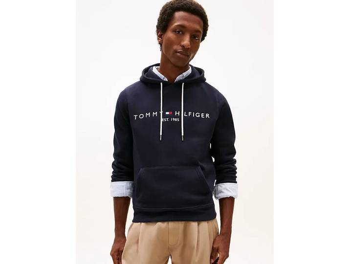 Tommy Hilfiger Core Tommy logo hoodie heren XS Sky Captain