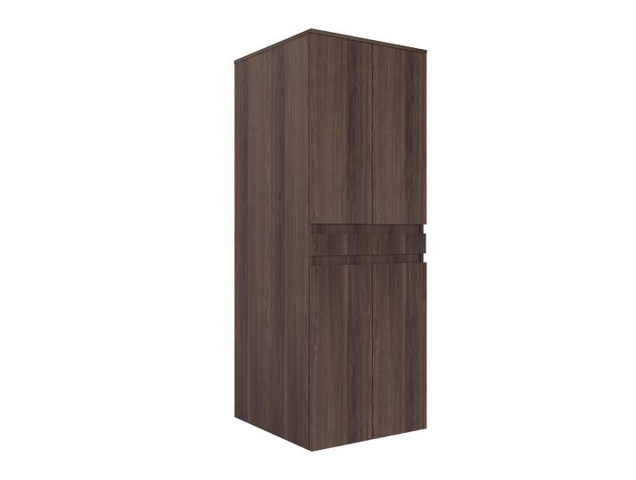 Meuble Machine à Laver Neve 70 - 70 x 73 x 193 cm - Dark Walnut