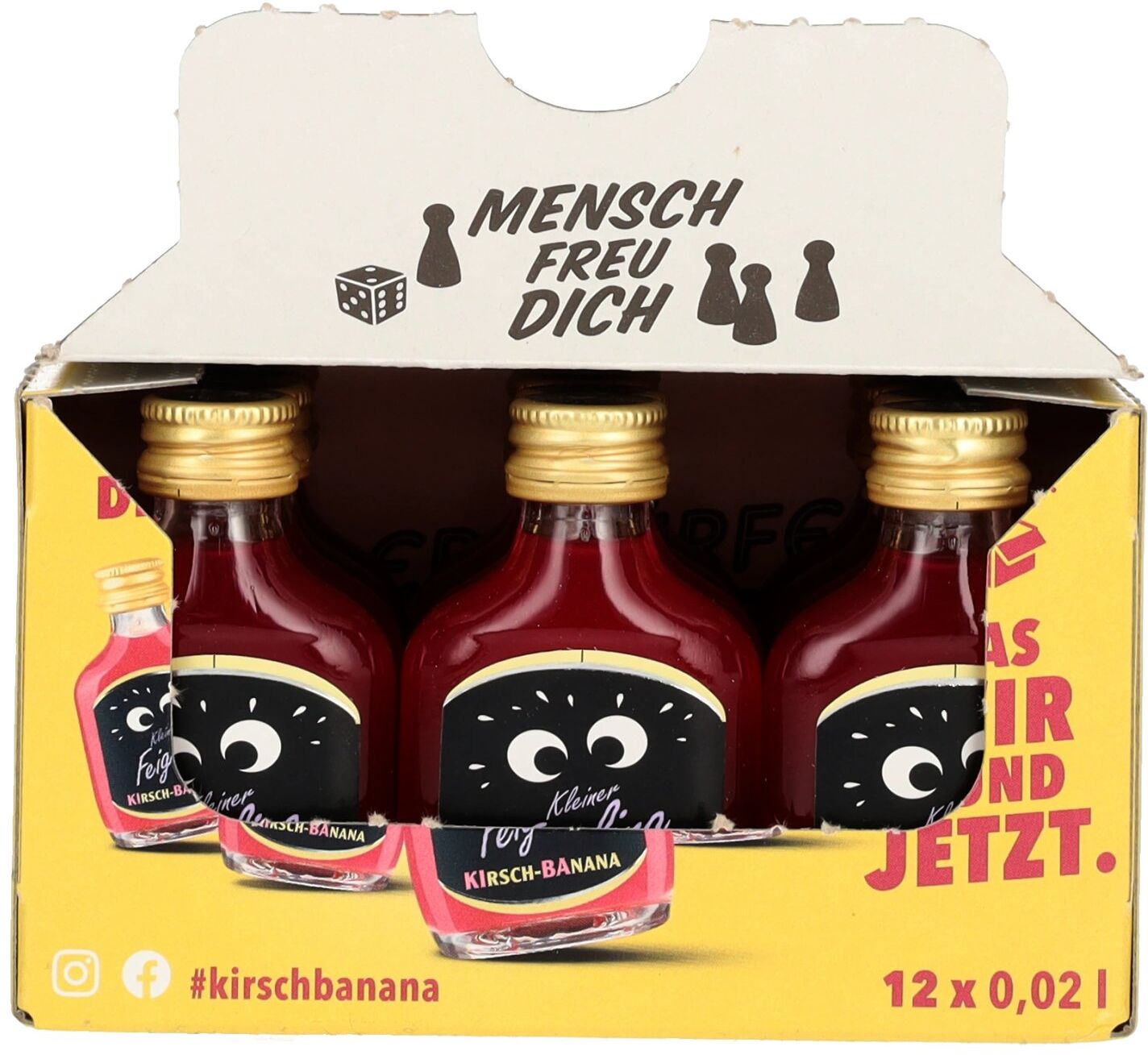 Kleiner Feigling Kirsch-Banana 15% Vol. 12x0,02l