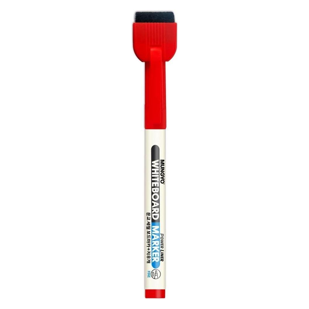 Mungo Mini-Trockenlöschmarker mit Schwamm, rot. (12 Stück) (12x) (58217797)