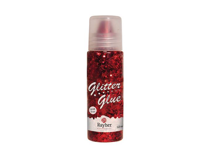 Rayher Glitter-Glue Space Klassikrot 50 ml