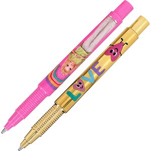 TOPModel Kugelschreiber SELFLOVE 0012087, Gehäuse gold & pink, Schreibfarbe blau, 2 Stück