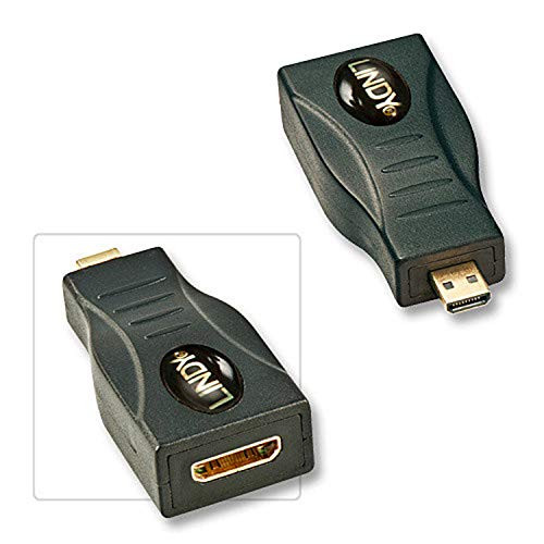 Lindy HDMI Mini (vrouwelijk) naar HDMI Micro (mannelijk) adapter, zwart