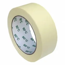 VEPATIM 6x Kreppband Kreppklebeband Montageband PLUS bis 80° C beige 38mm x 50m