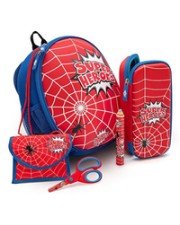 WEDO Kinder-Rucksack Spider Netztaschen innen/aussen ROT Tasche (2433302)