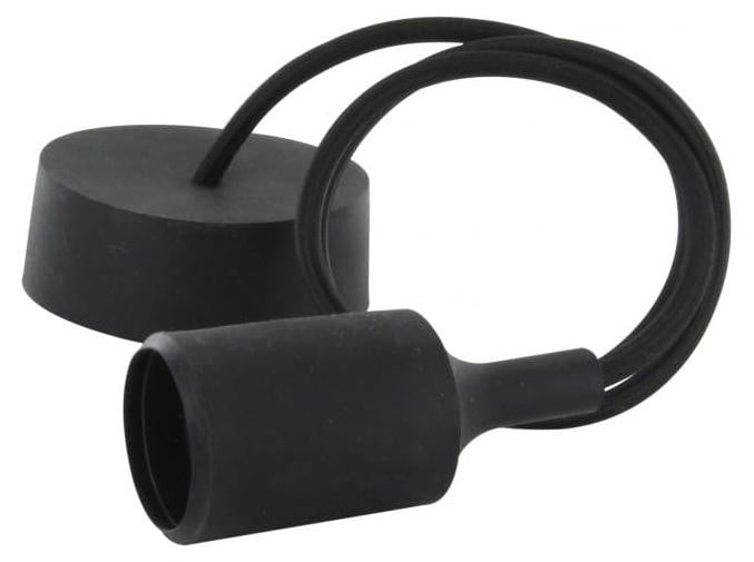 Chacon siliconen hanglamp set, zwart