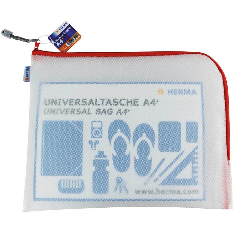 HERMA Reißverschlussbeutel A4 transparent 20014