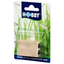 HOBBY Lindenholzausströmer Aquarientechnik 75 x 15 x 15 Millimeter (2 Stück)